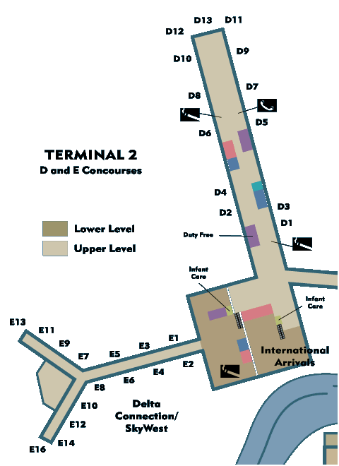 Concourse D and E